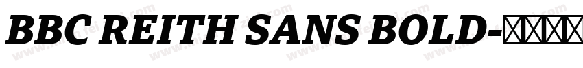 BBC REITH SANS BOLD字体转换